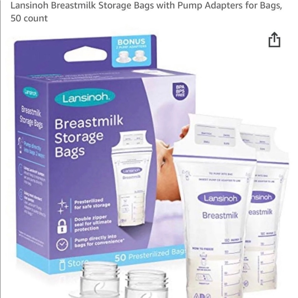 NWOT Lansinoh Breastmilk Storage bags bundle